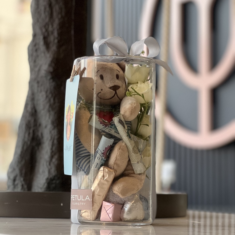 Baby Vase with Teddy